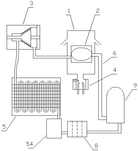 Fuel gas heat energy power system based on multilevel pressurizing condensation