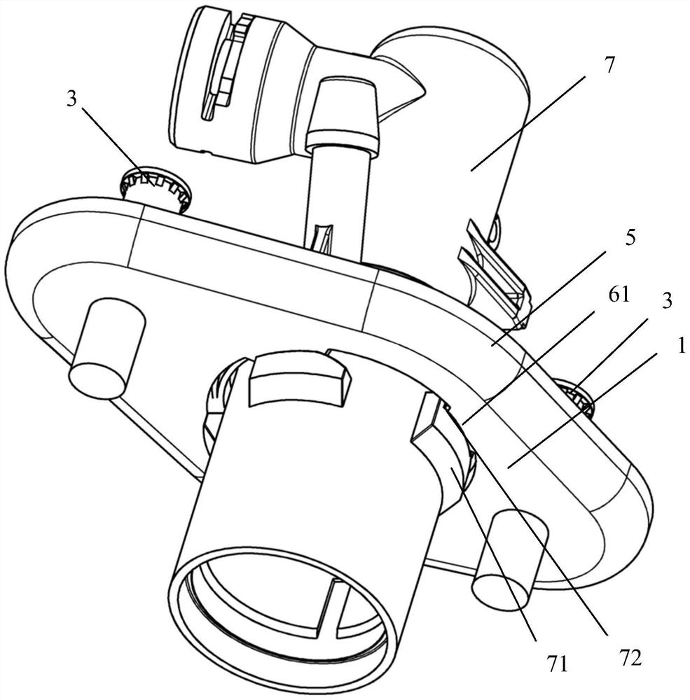 Flange and its assembly with clutch hydraulic master cylinder