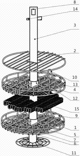 Tool for performing preservative treatment on zinc-nickel seeping layers of steel rail fastener elastic strips