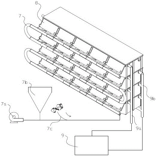 Intensive farming device for intelligent feed supply