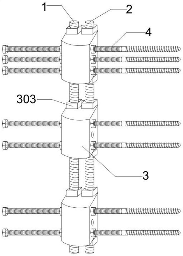 Improved unilateral double-track bone moving outer frame