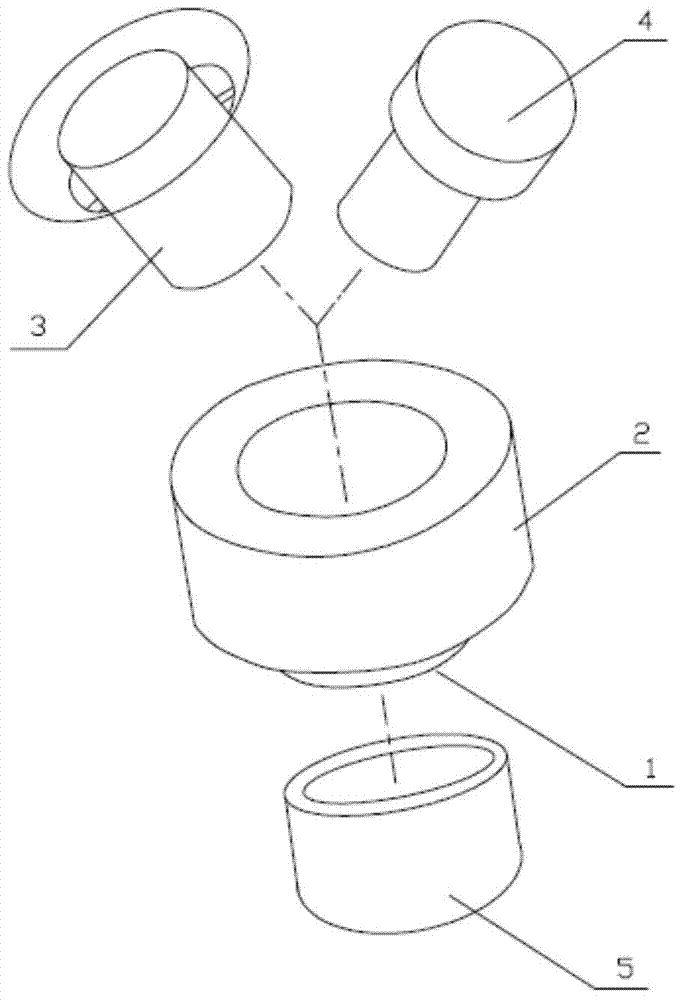 Powder sample making mould assembly in X-luminoscope