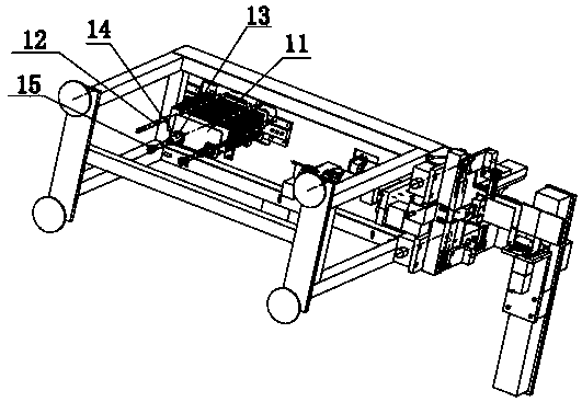 Paper card pothook folding mechanism used in socks packing machine