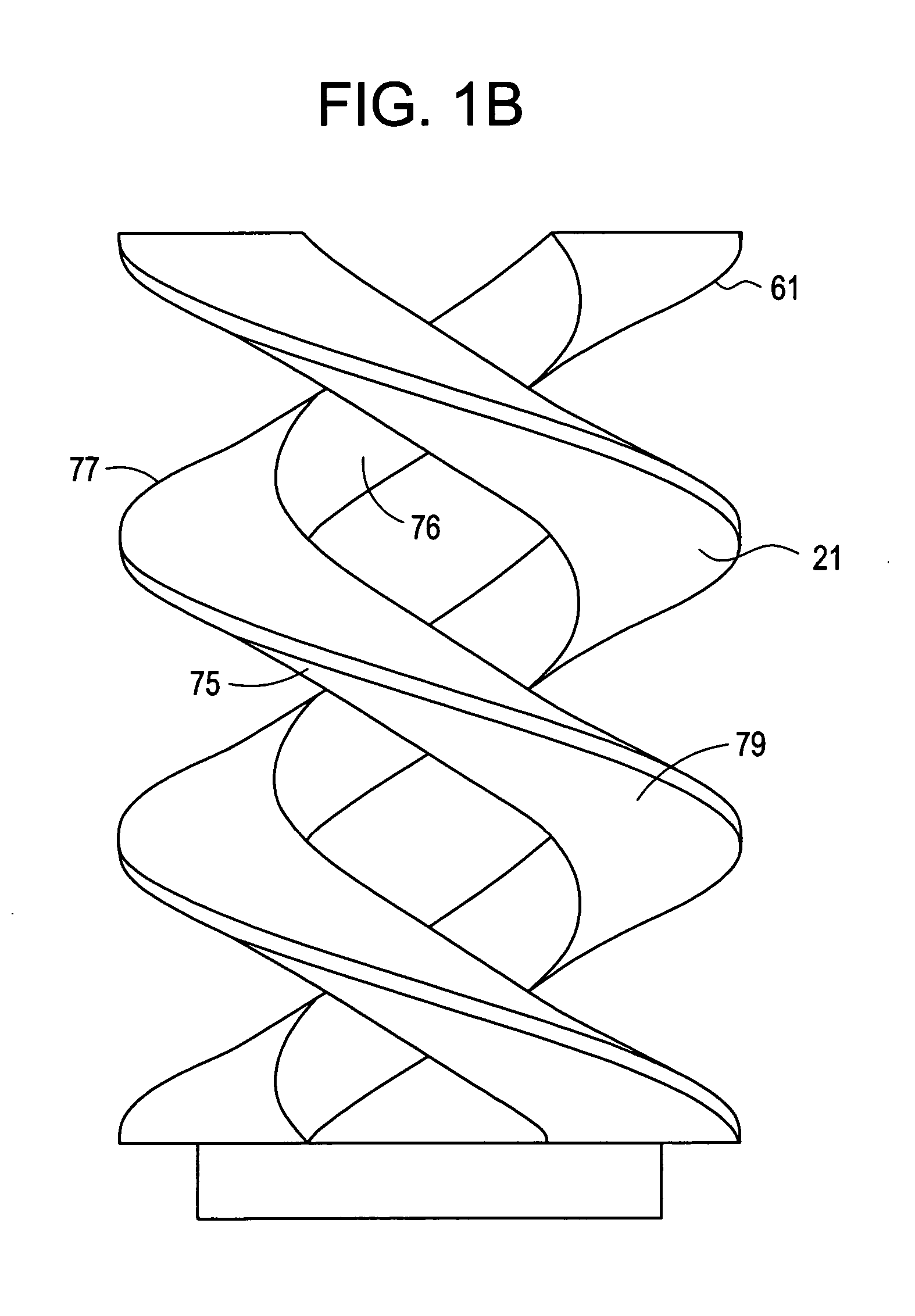 Intervertebral ligament having a helical bone fastener