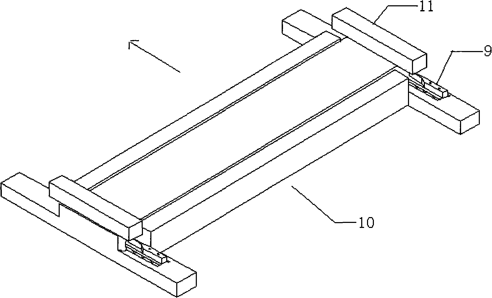 Weighting sensor with intensity demodulation chirped fiber grating