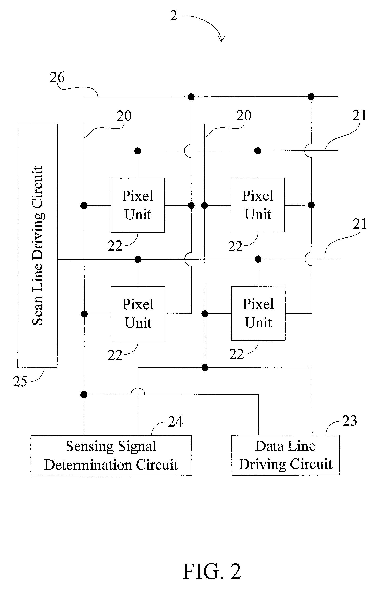 Pixel Unit, Method for Sensing Touch of an Object, and Display Apparatus Incorporating the Same