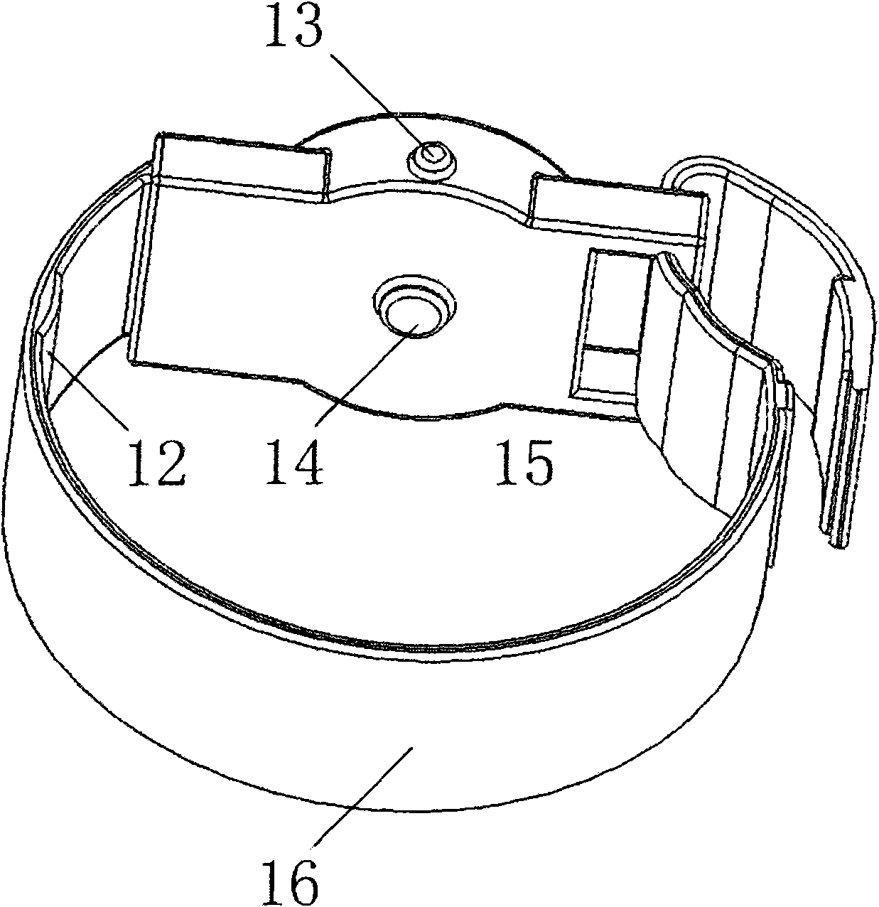 Watch type first aid positioning alarm device based on real-time monitoring of physiological parameters