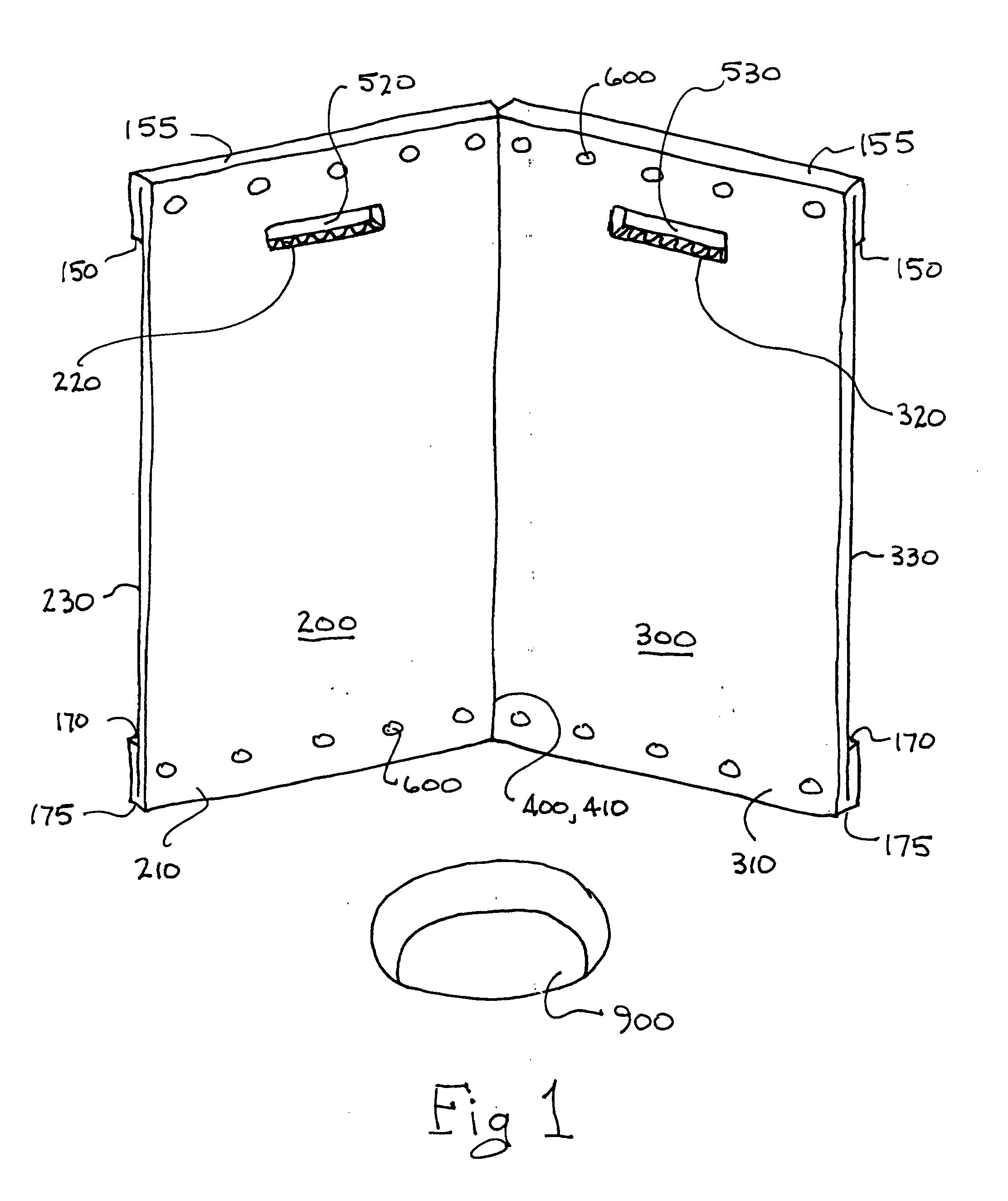 Folding windscreen for ice fishing