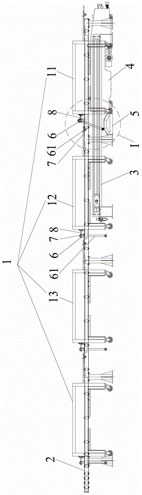 Automatic decoupling system for unmanned van