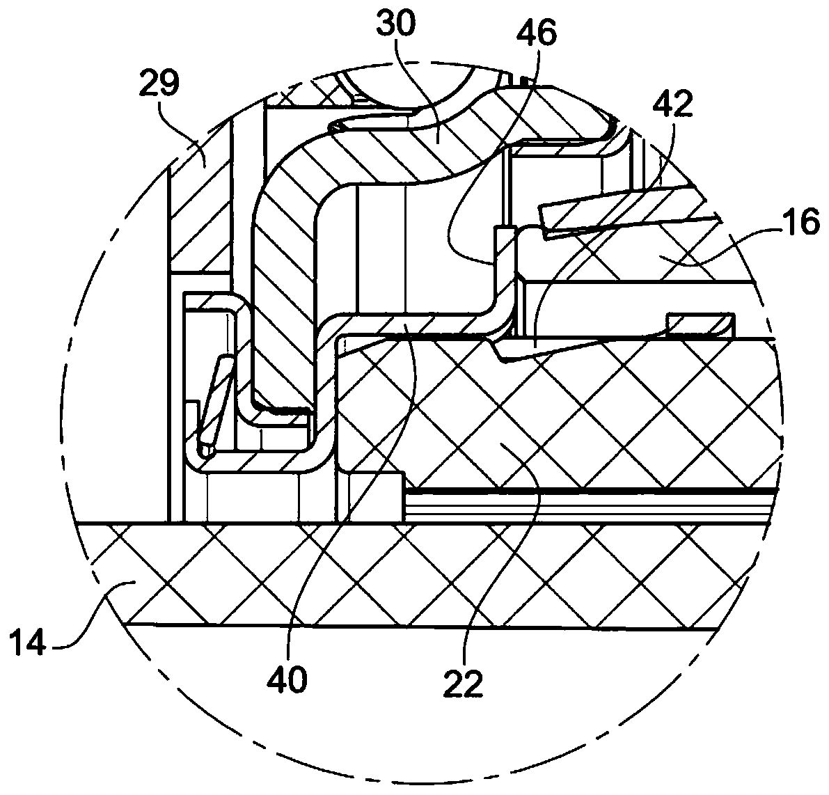 Slave cylinder for clutch release mechanism