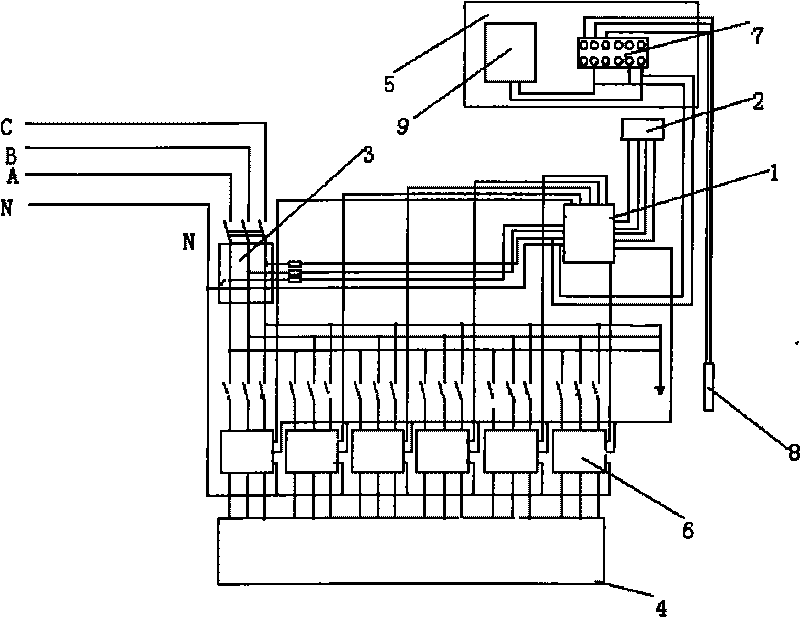 Dynamic comprehension device of split-phase reactive power