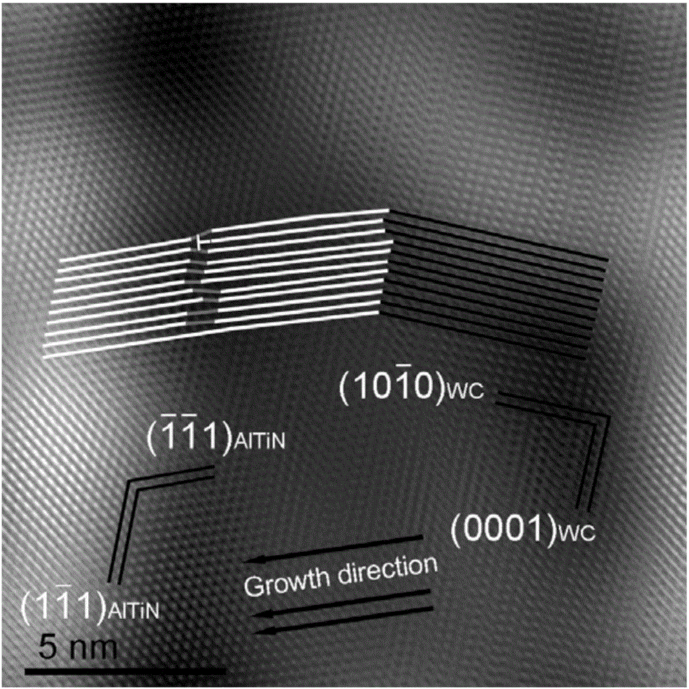 Coating hard alloy matrix and preparation method thereof