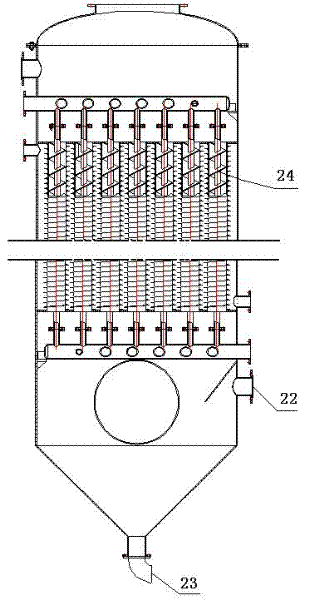 Gas-solid-liquid separation and purification system for agricultural and forestry biomass material gasified gas