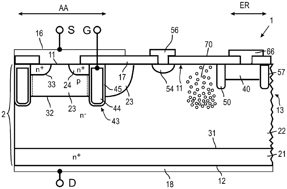 Semiconductor device with channel stopper and method for producing the same