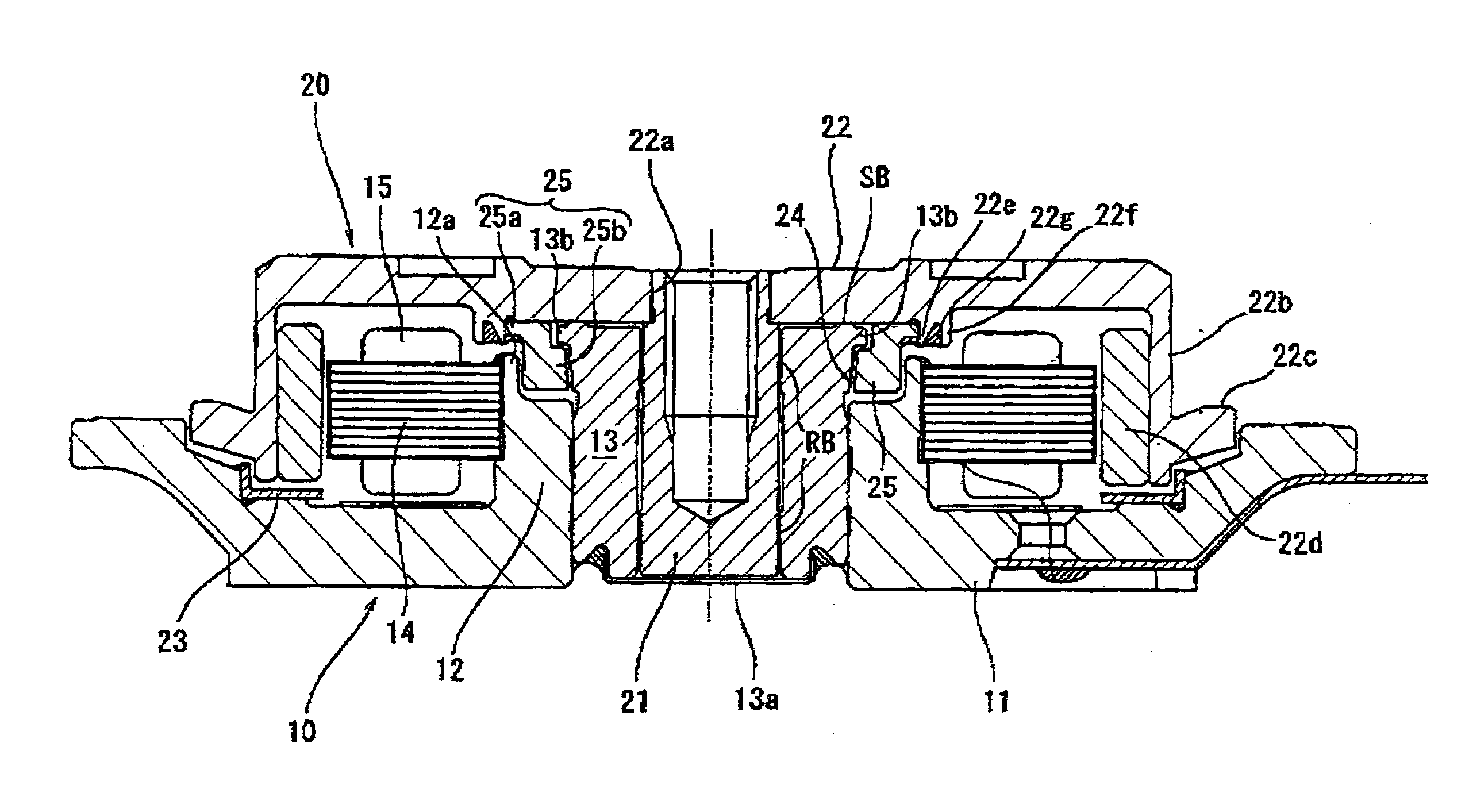 Motor with dynamic pressure bearing