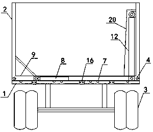 Horizontal-moving type rollover dumping truck