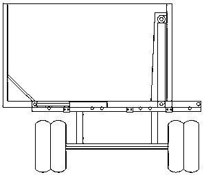 Horizontal-moving type rollover dumping truck