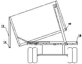 Horizontal-moving type rollover dumping truck