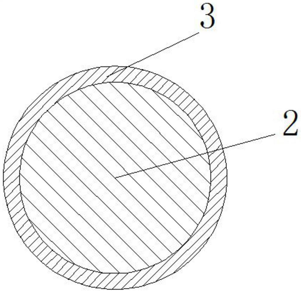 A flexible non-substrate circular cross-section magnetic scale and its application and application method