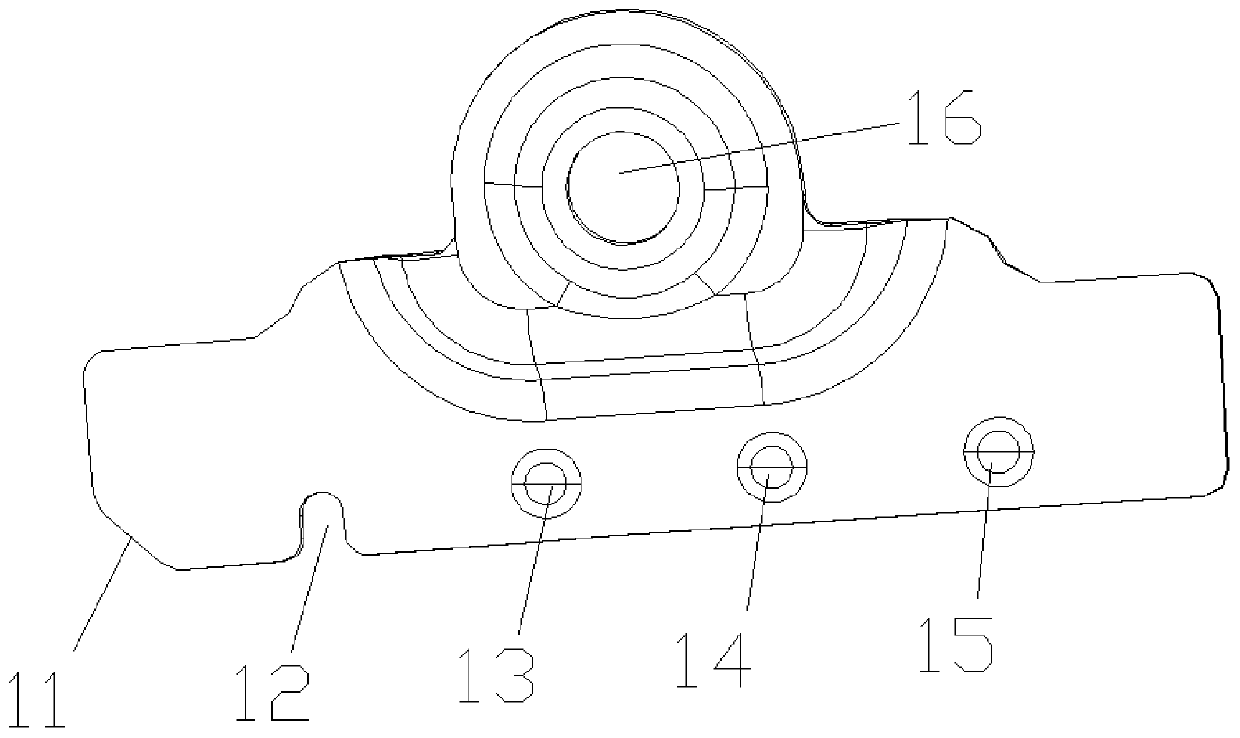 Novel top-mounted type baggage rack support convenient to recognize and mount