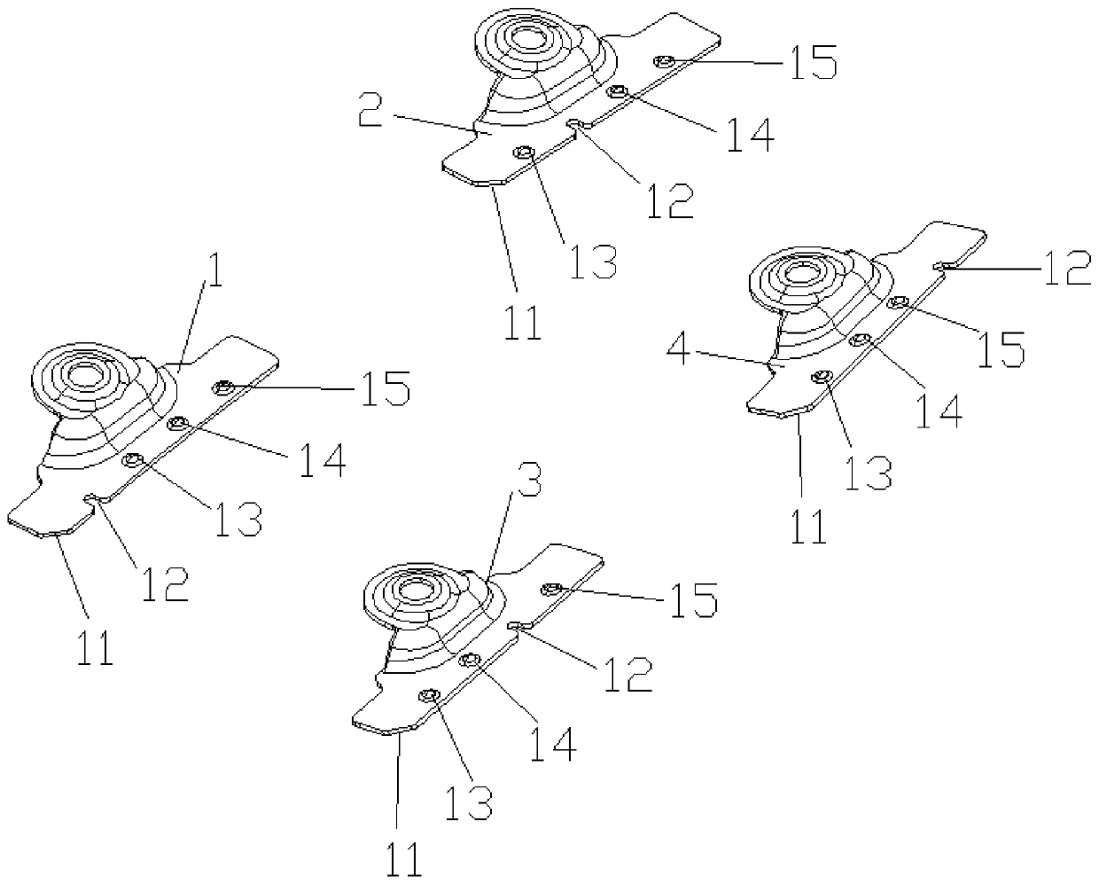 Novel top-mounted type baggage rack support convenient to recognize and mount