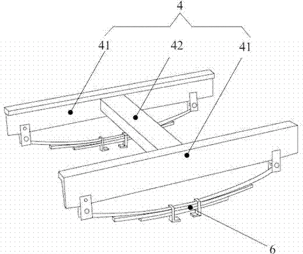 An all-terrain four-wheel drive off-road vehicle chassis and its vehicle