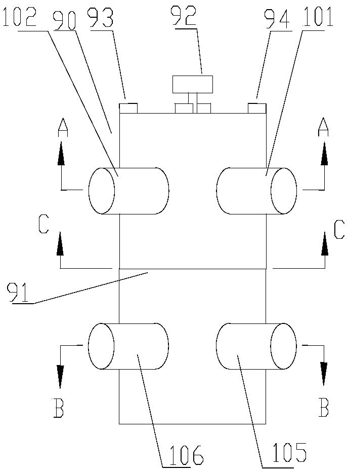 Multi-way reversing valve and heat pump unit