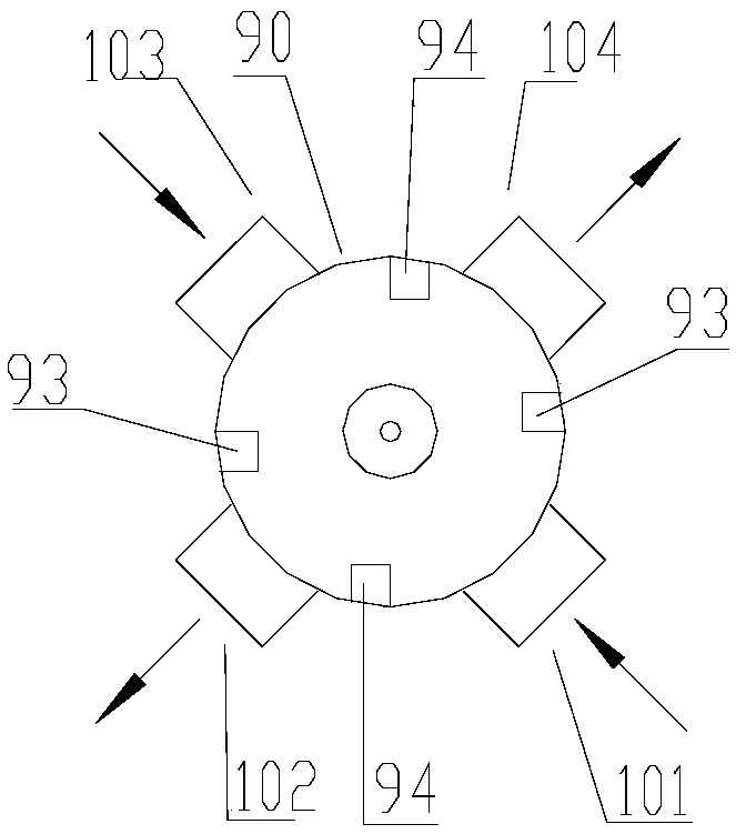 Multi-way reversing valve and heat pump unit