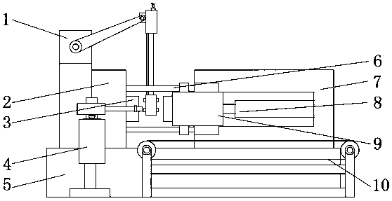 Digital stamped workpiece automatic machining assembly line