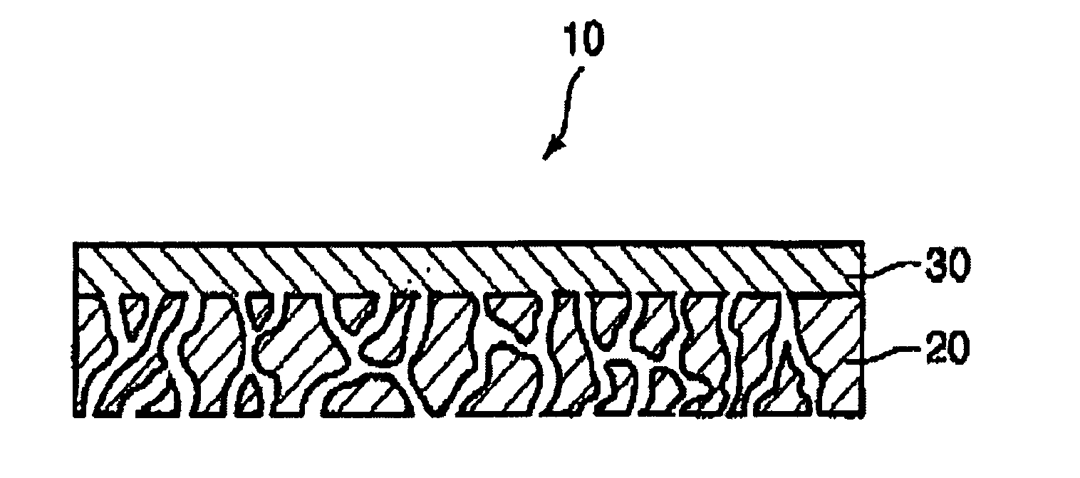 Membrane, method of making same and heat exchanger furnished with said membrane