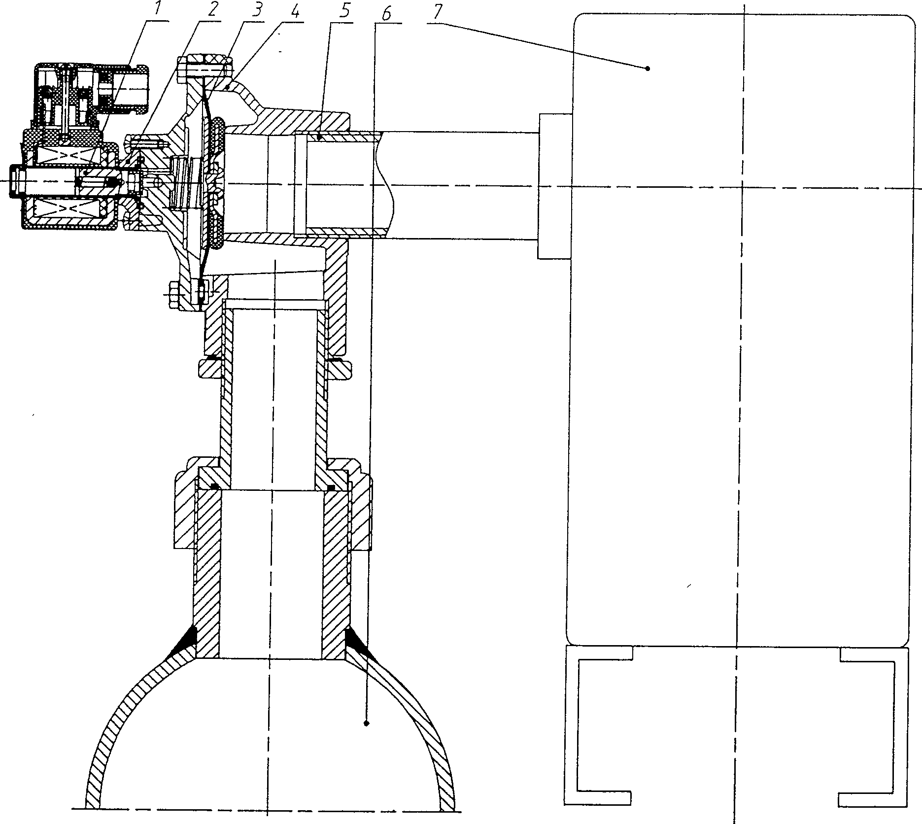 Electromagnetic impulse valve service lifetime rapid test device and test method thereof