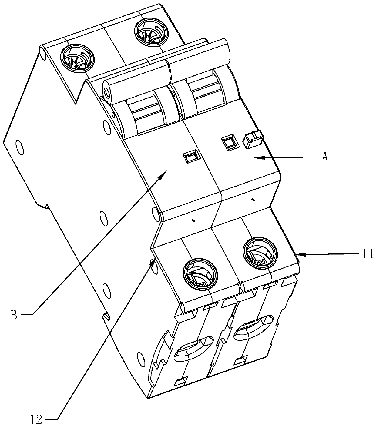 2P electric leakage circuit breaker