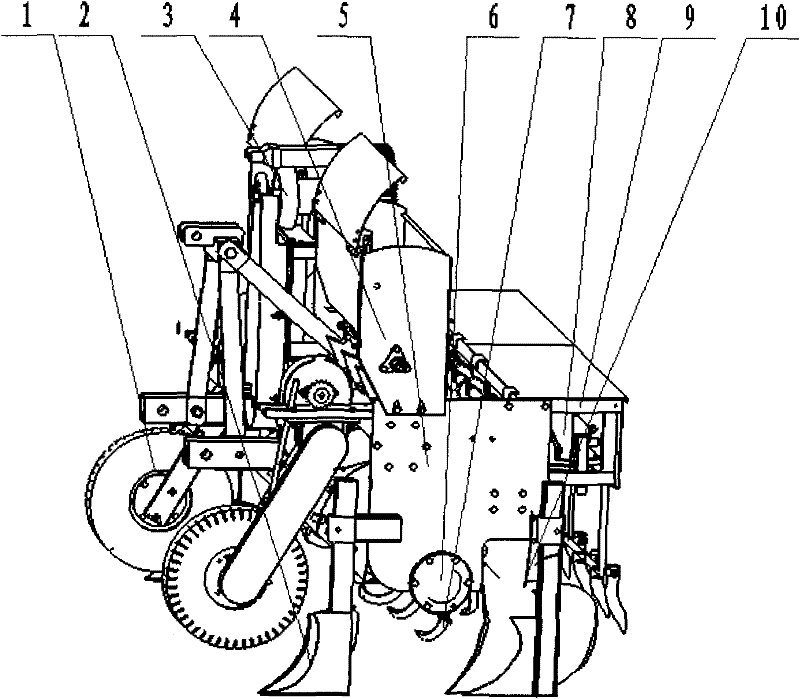 Pneumatic rape precise combined direct seeder