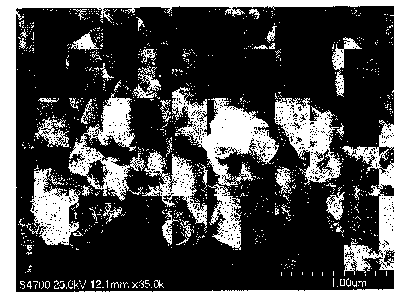 Method for manufacturing cobalt nickel lithium manganate oxide as gradient anode active material of lithium ion battery