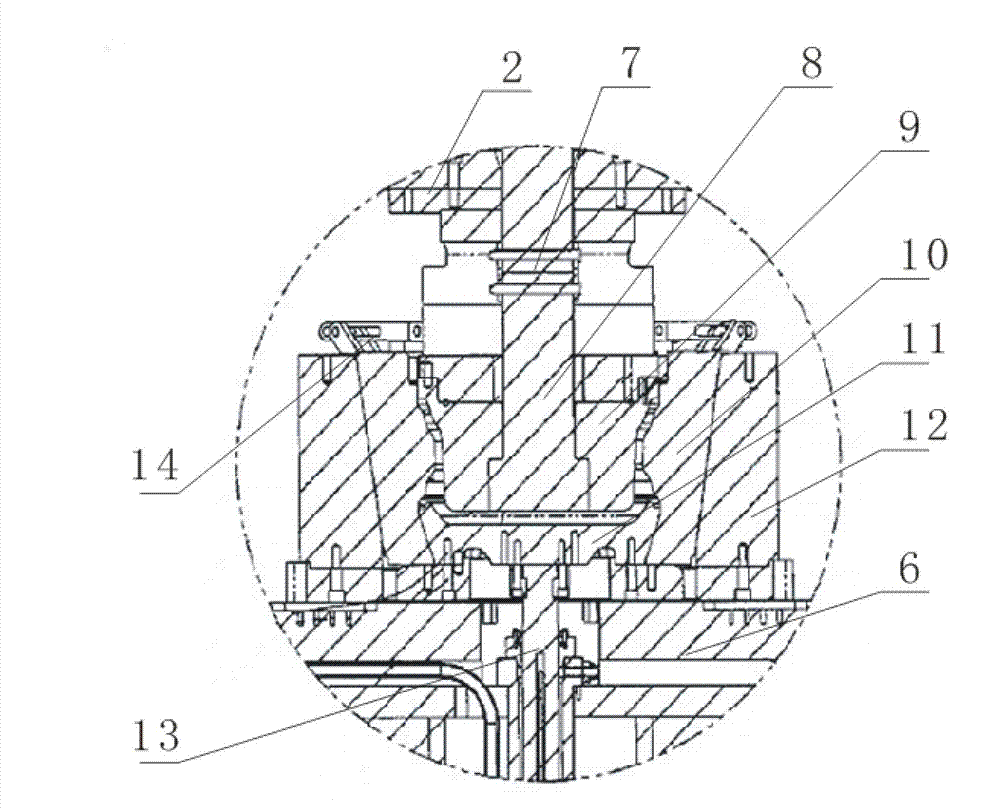 Molten soup forging method and die thereof