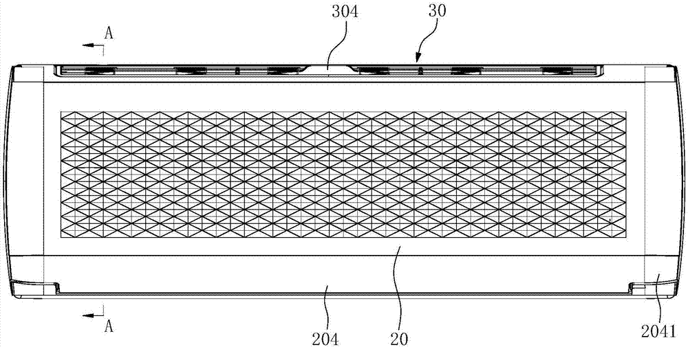 Integral shell wall-mounted air conditioner