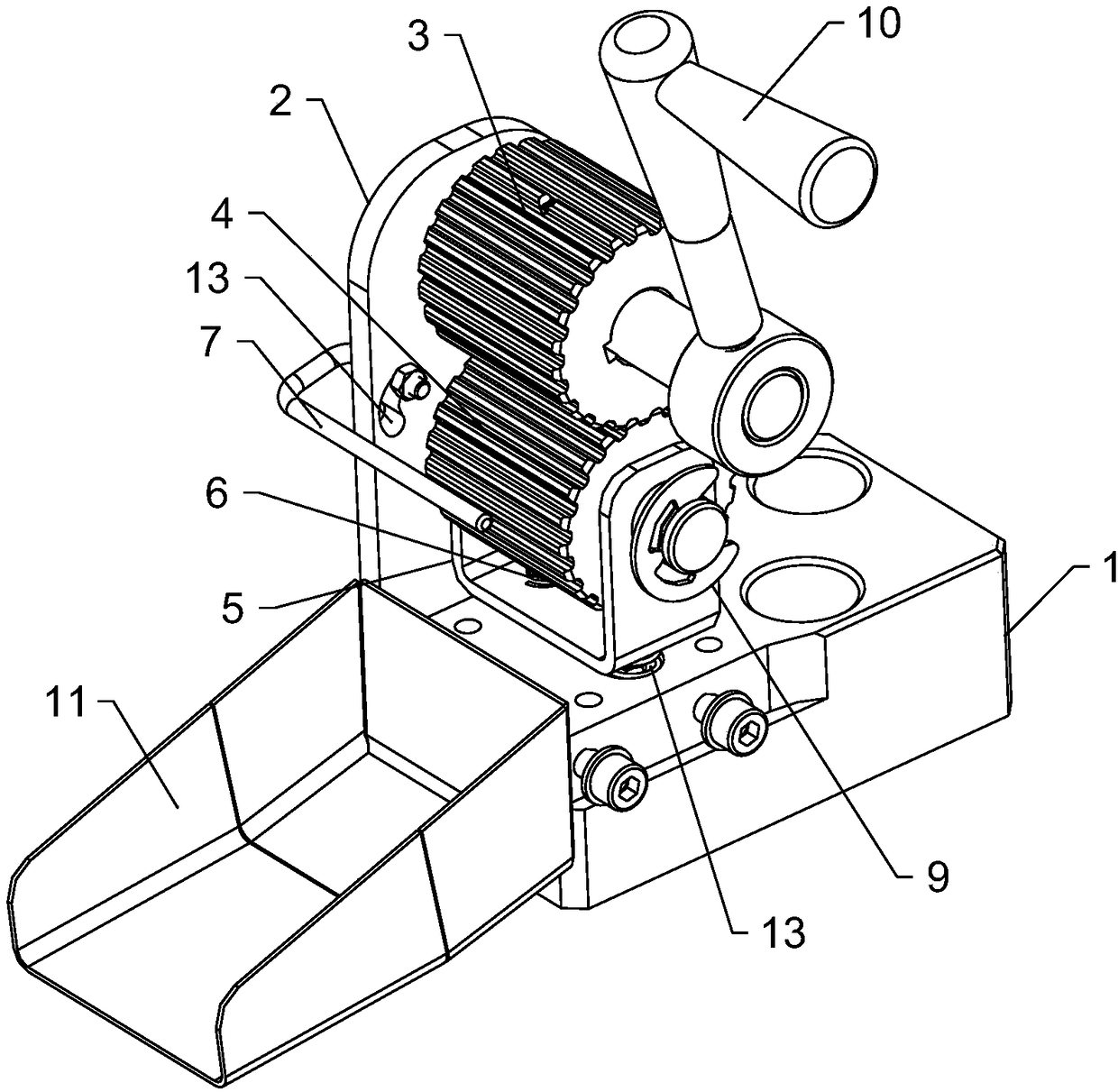 Paste extrusion device