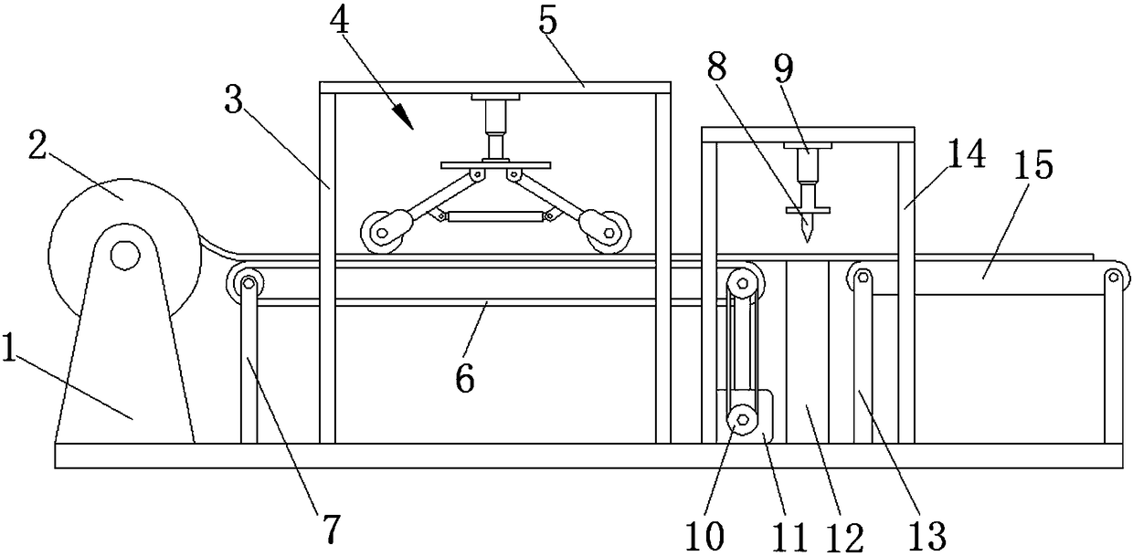 Rubber automatic plate-cutting machine