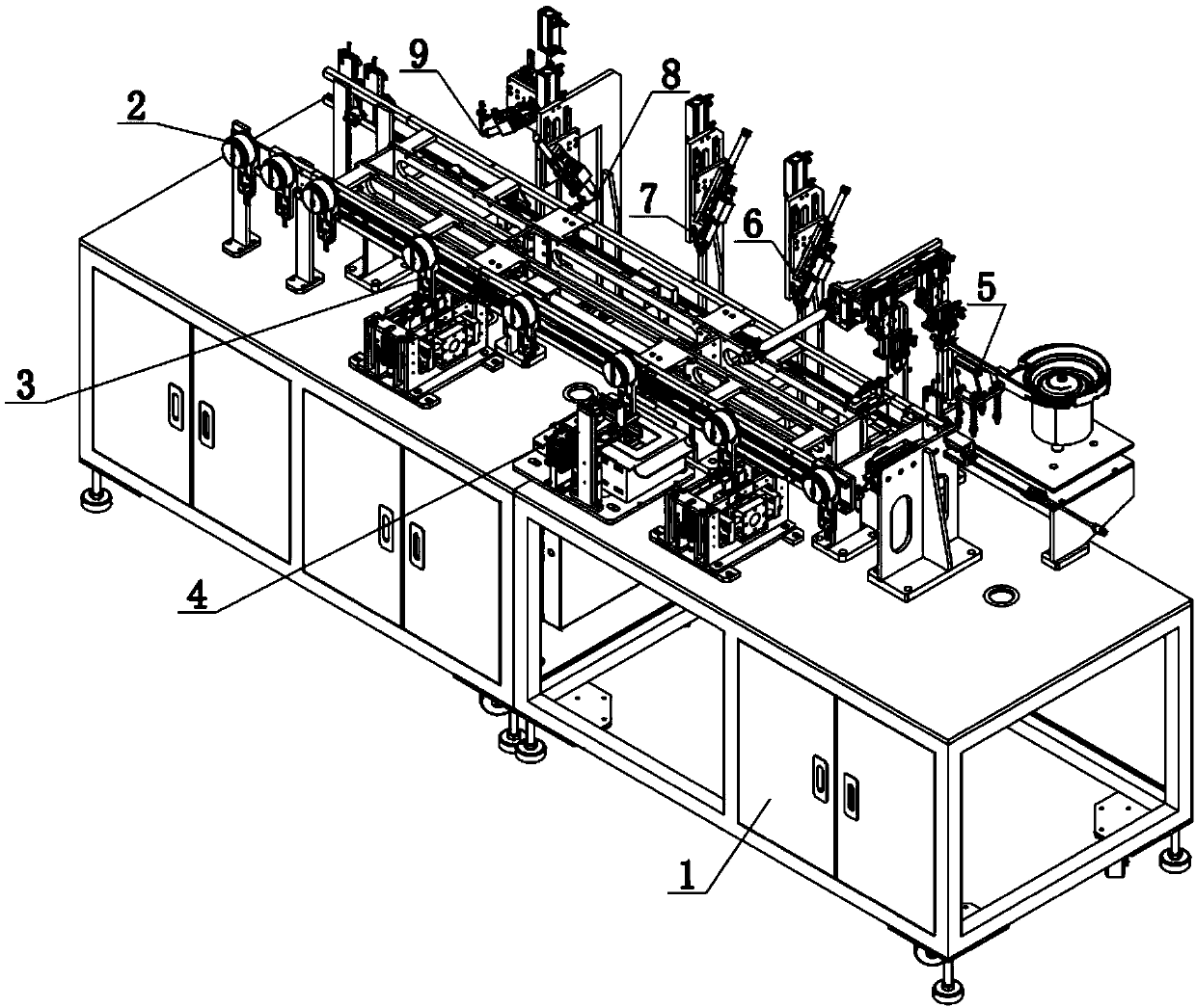 Multi-wire automatic shearing tin pick-up treatment device