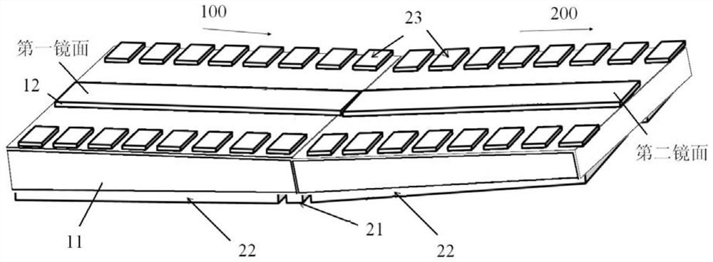 Composite surface type X-ray piezoelectric deformable mirror