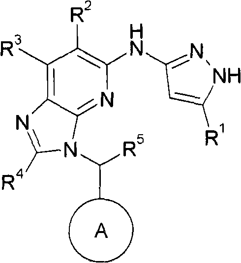 5-aminopyrazol-3-yl-3h-imidazo [4,5-b] pyridine derivatives and their use for the treatment of cancer