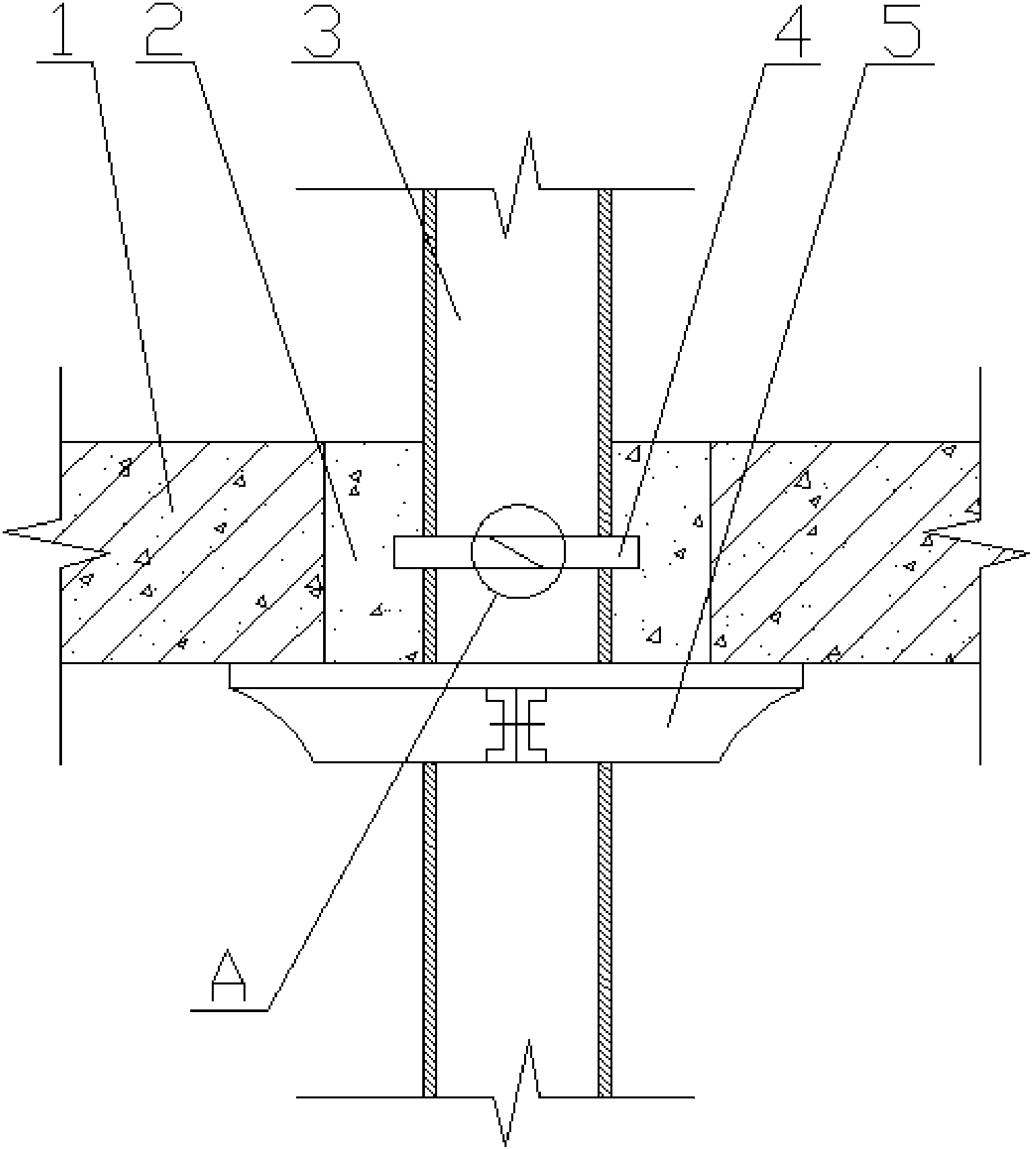 Seepage prevention structure and method for periphery of floor-passing-through pipeline