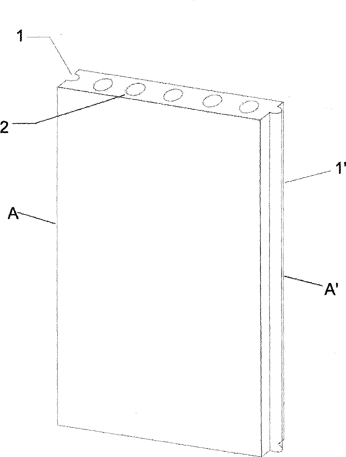 Clay brick recycled aggregate concrete partition slat