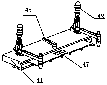 Welding work platform with mobile fixture