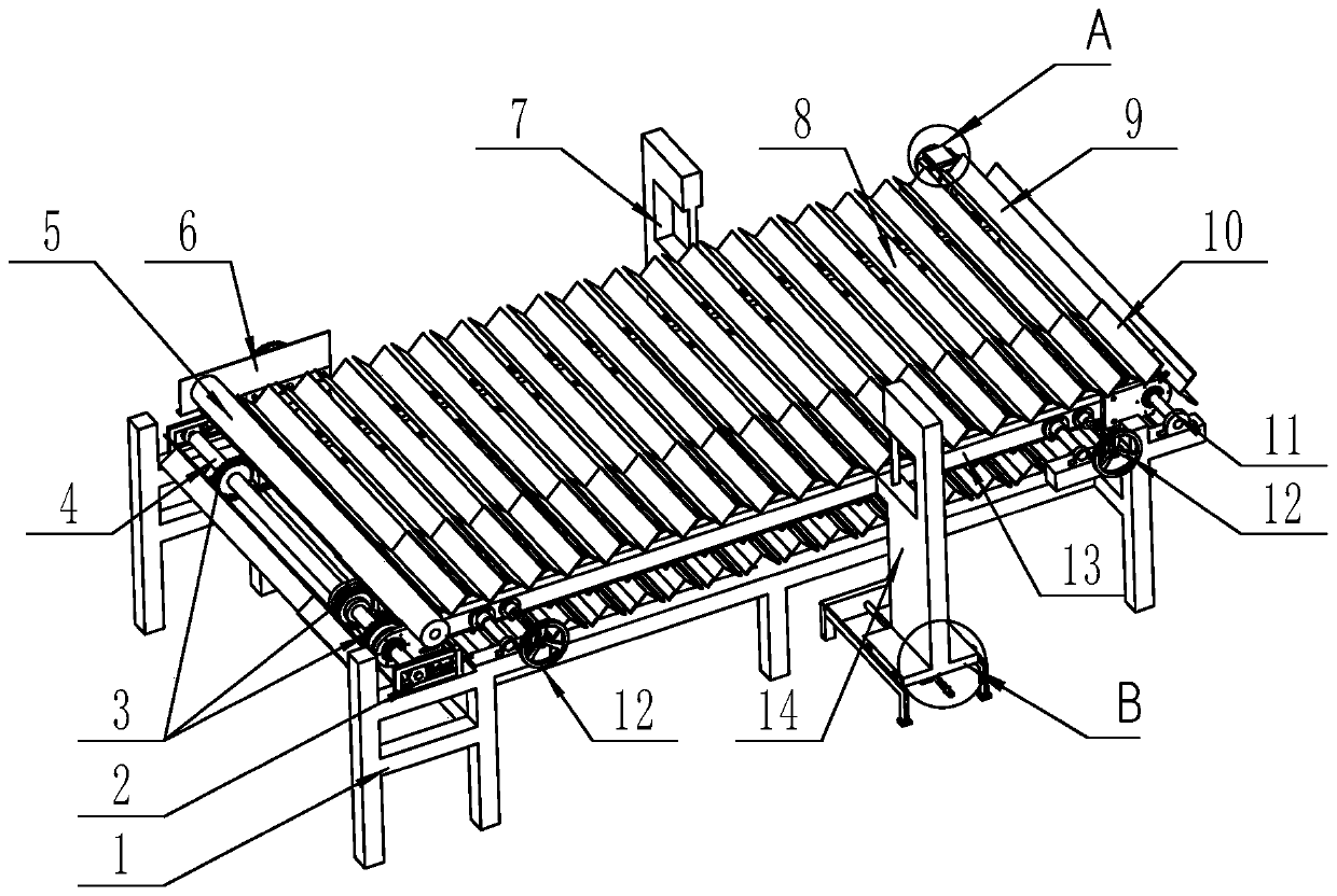 A flexible rubber and plastic foam pipe fixed-length cutting machine and its cutting method