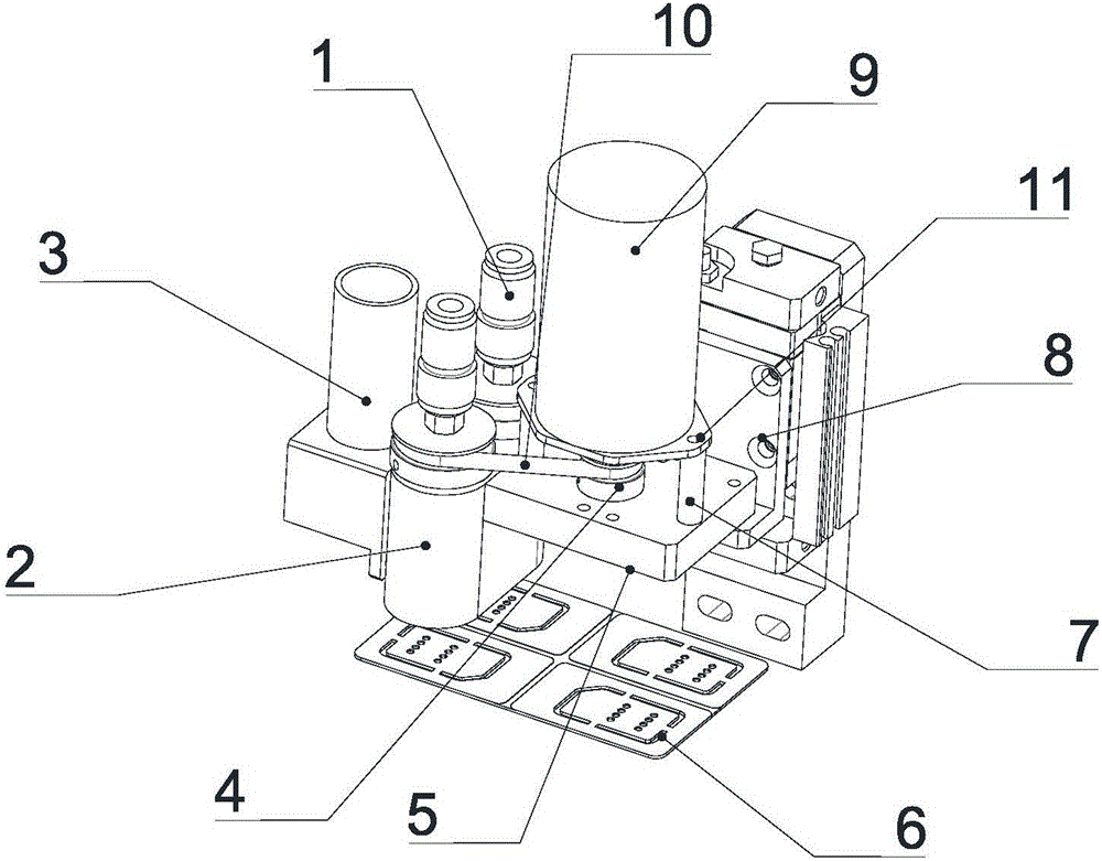 Cleaning device of smart card slot milling equipment