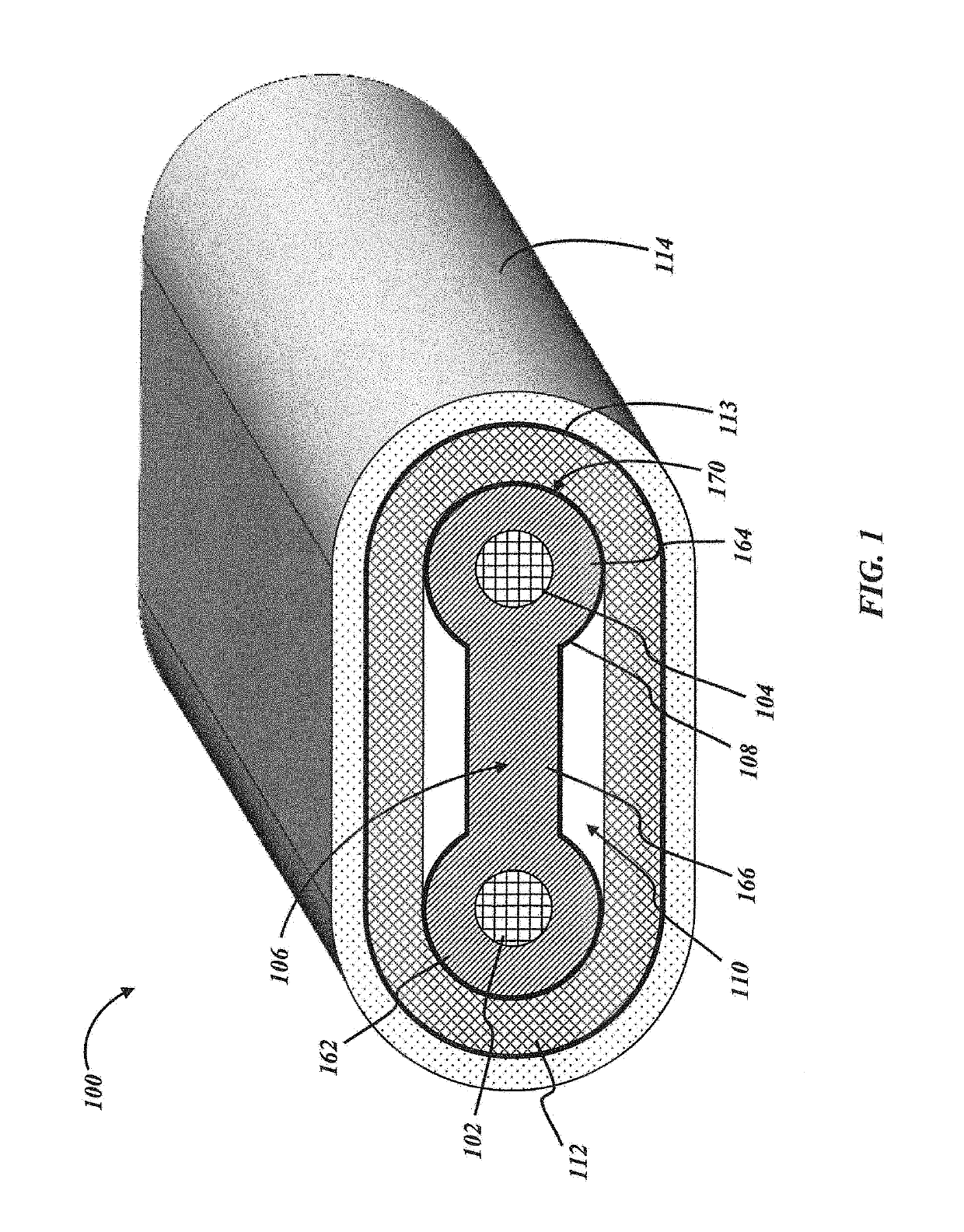 Voltage-leveling monolithic self-regulating heater cable