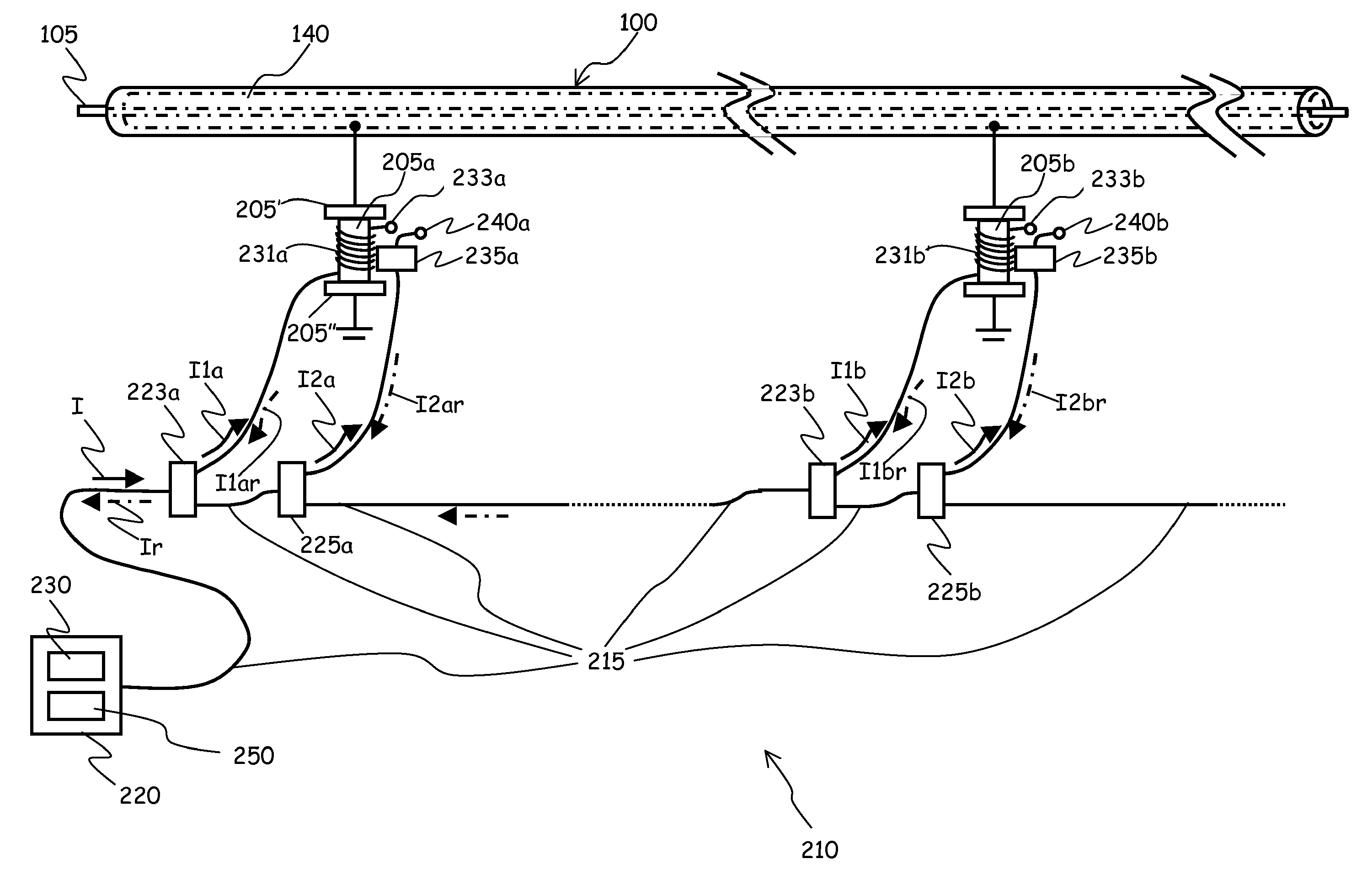 Method and system for fiber-optic monitoring of spatially distributed components