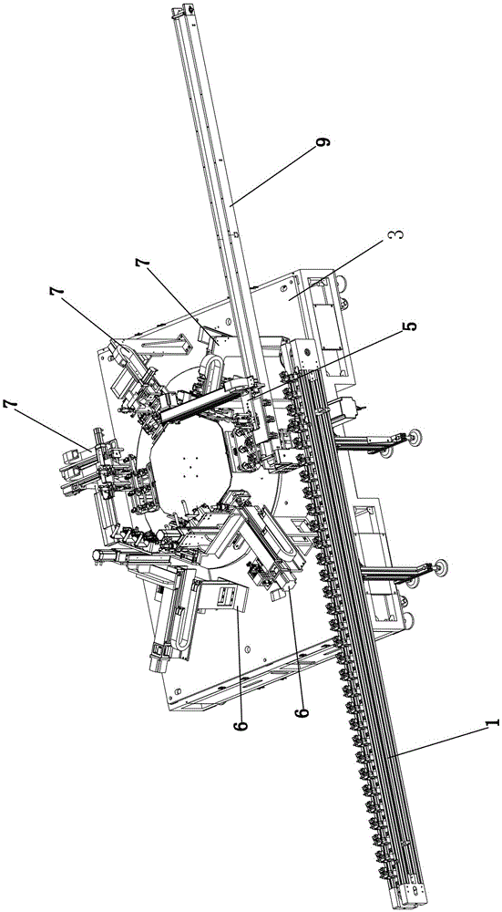 Power source automatic assembly production line and assembly process thereof