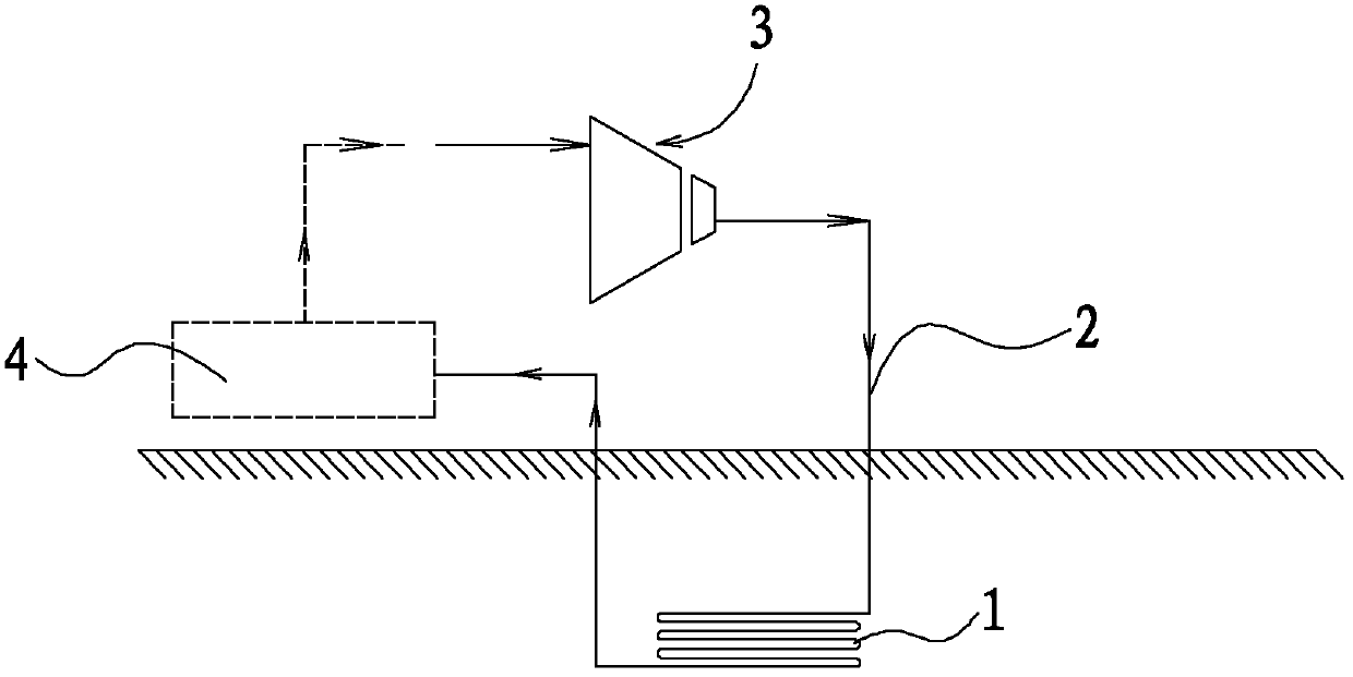 Ground-source cooling device applicable to solar power generating system